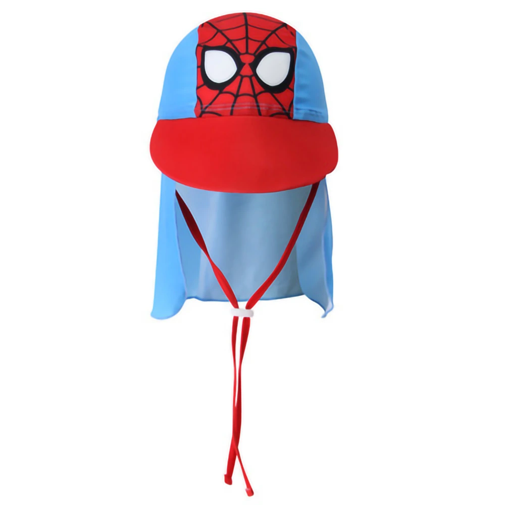 Sun Protective Hats Summer Fashion Neck Protection Sunscreen Boys Sun Hat for Boys and Girls Spiderman Sun Hat