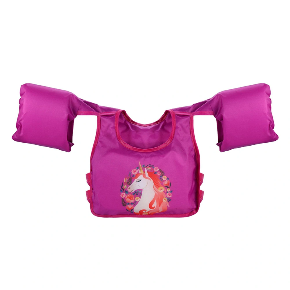 Kids Swim Vest Cartoon Kids Floats with Shoulder Harness Arm for Baby Children Sea Beach Pool