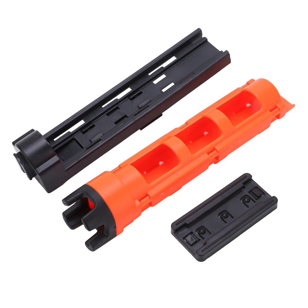 Plastic Fishing Box Rod Holder Fishing Box Rod Barrel Holder Stand Support with Base Orange