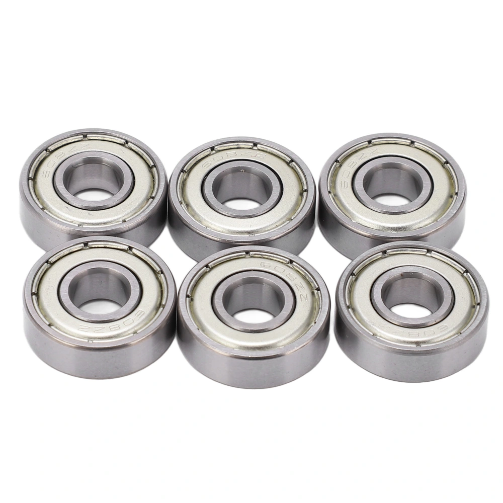 BuyWeek 8PCS 608 Roller Skate Bearings Speed Smoothly Low Friction Bearings Skate Board Carbon Steel Roller Bearings