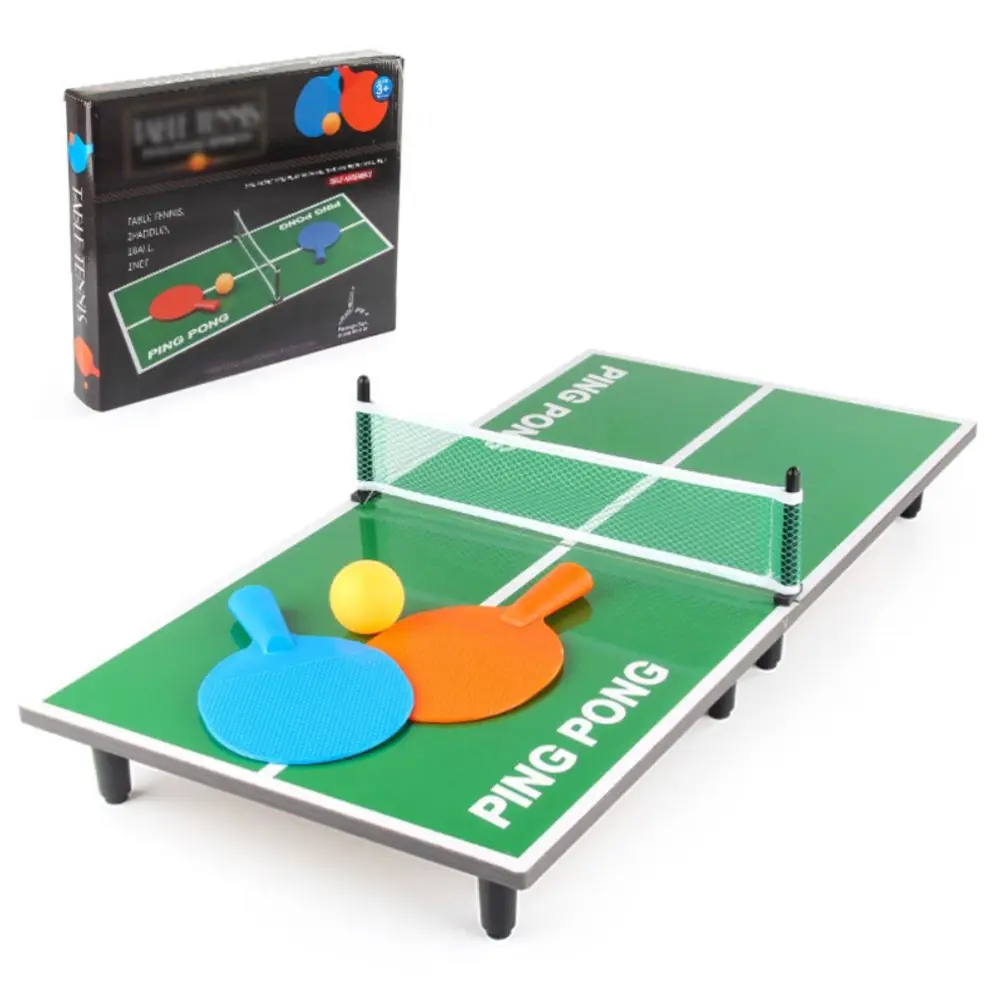 Tabletop Table Tennis Games Wooden Thick Table Tennis Board Game Indoor Outdoor Sports Table Board Toys for Kids and Family