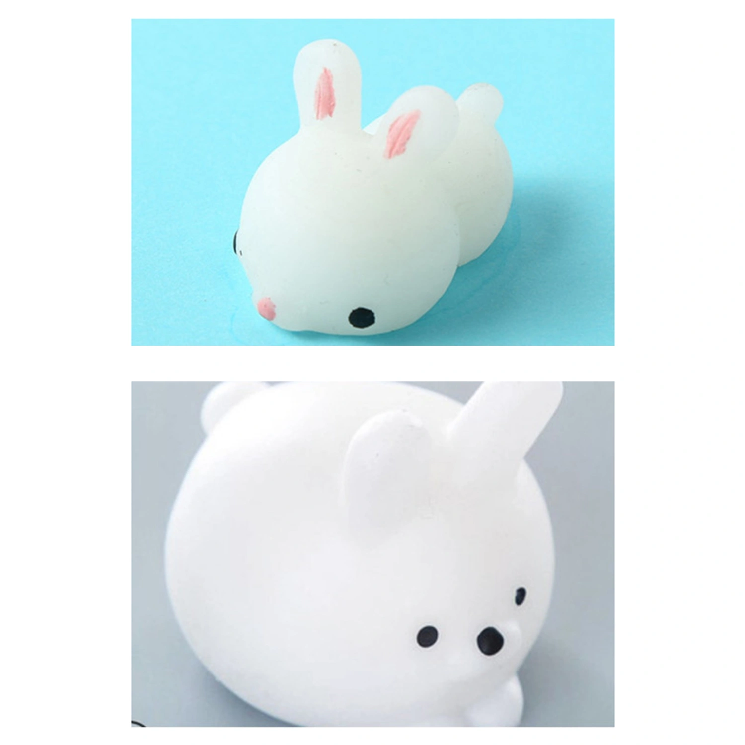 Squeeze Stress Relief Toy Animal Squishy Toy Soft PVC Decompression Toy Party Favor for Office HouseholdRabbit