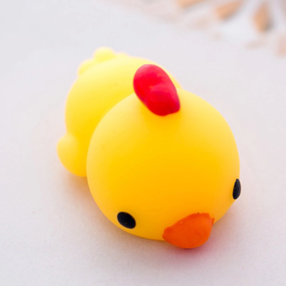 Squeeze Stress Relief Toy Animal Squishy Toy Soft PVC Decompression Toy Party Favor for Office HouseholdChick