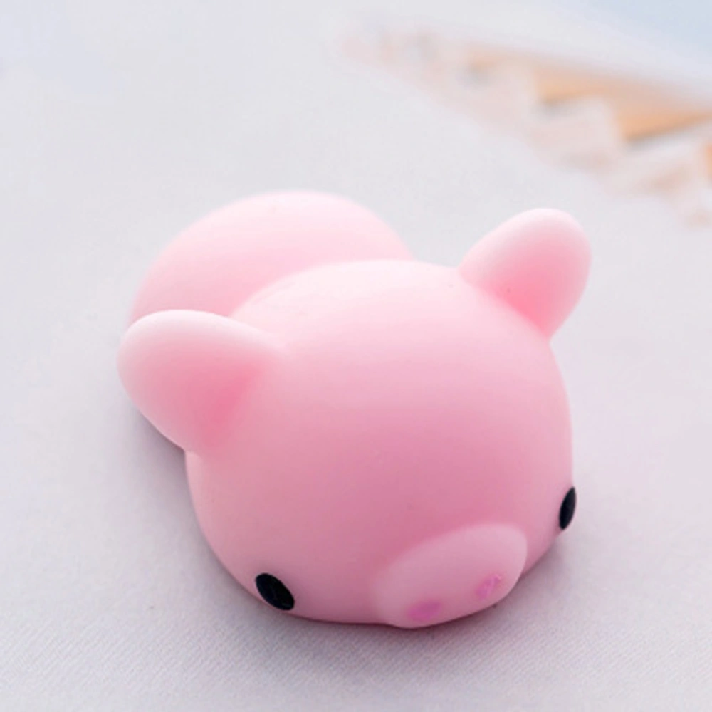 BuyWeek Squeeze Stress Relief Toy Animal Squishy Toy Soft PVC Decompression Toy Party Favor for Office HouseholdPink Pig