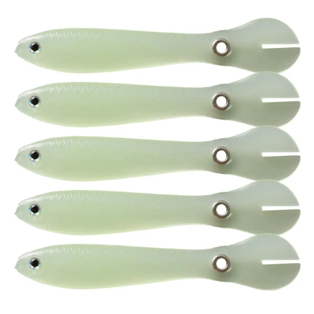 5Pcs 10cm 6g Soft Fishing Lures Bionic Loach Soft Bait Soft Paddle Tail Fishing Swimbaits Lures for Bass Trout