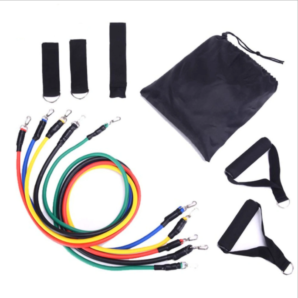 11pcs/set Latex Resistance Bands Multifunction Elastic Exercise Resistance Bands Expander