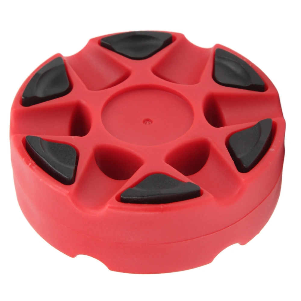 BuyWeek Hockey Puck Dense Texture Glossy Flat Easy Sliding Plastic Roller Hockey Puck for Daily Skating TrainingRed