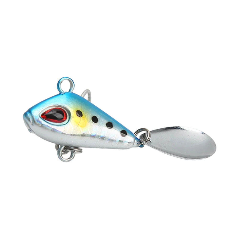 20g Fishing VIB Metal Mini Lures Artificial Hard Fake Bait Night Light VIB Spoon Fishing TackleBlue