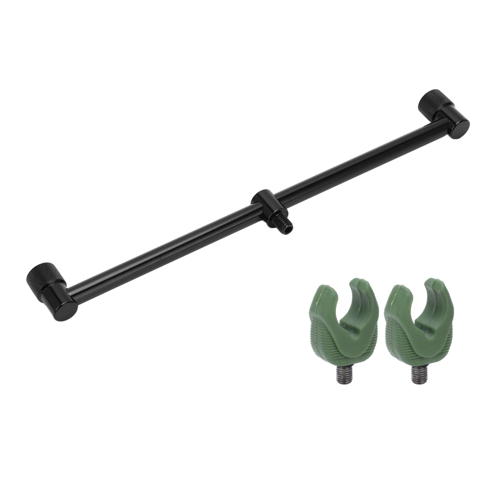 Fishing Rod Pod Stand Holder Aluminium Alloy Fishing Pole Pod Stand Crossbar Bracket Tackle(2 Heads 30cm Bracket 2 Head )