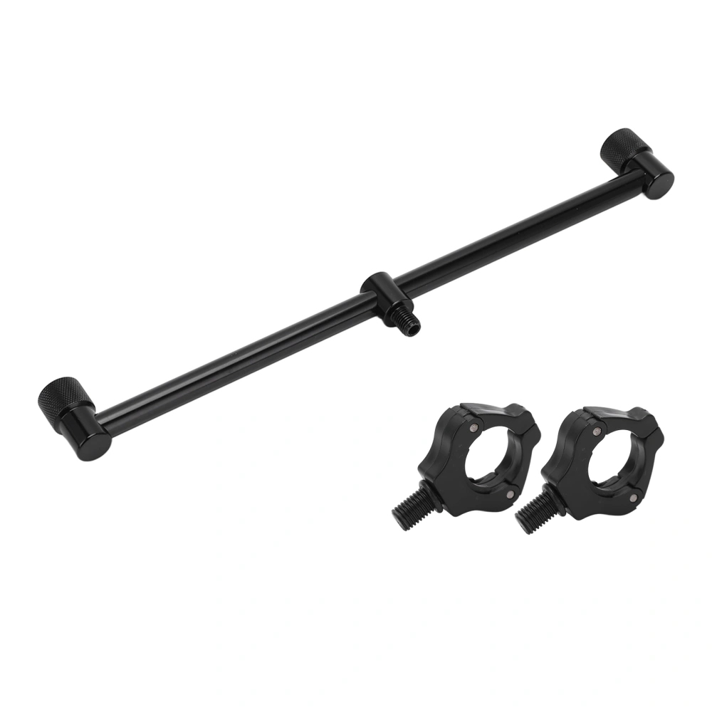 Carp Fishing Rod Holder Bracket Stand Carp Fishing Buzz Bars Black Magnetic Holder Head(2 Heads 30cm Bracket 2 Head )