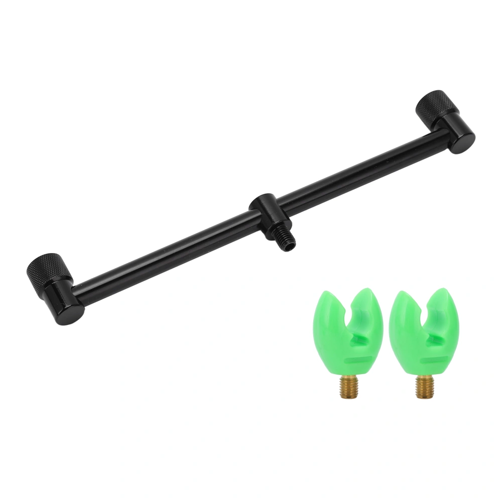 Fishing Rod Pod Stand Holder Durable Aluminium Alloy Compact Structure Wear Resistant Fishing Pole Pod Stand25cm Holder and 2 Heads