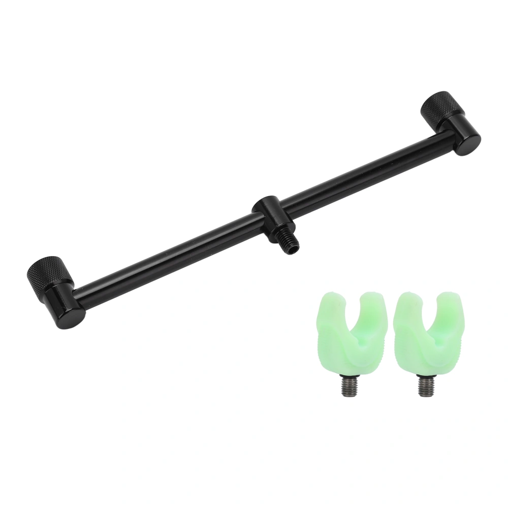 Fishing Rod Bracket Aluminium Alloy Wear Resistant Durable Easy Store Use Fishing Rod Holder for Outdoor Fishing(2 Head 25cm Bracket2pcs Bracket Head )