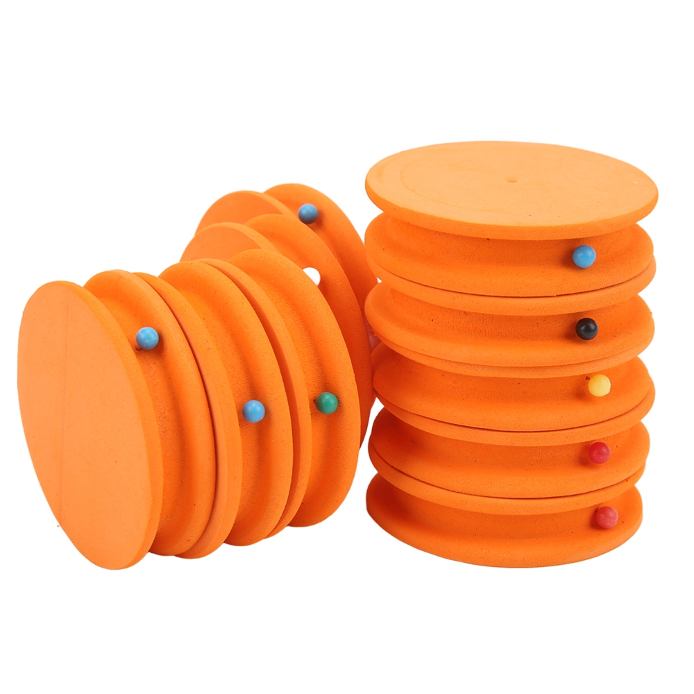 BuyWeek 10pcs Fishing Foam Spools Multipurpose EVA Foam Fishing Winding Board for Outdoor FishingOrange