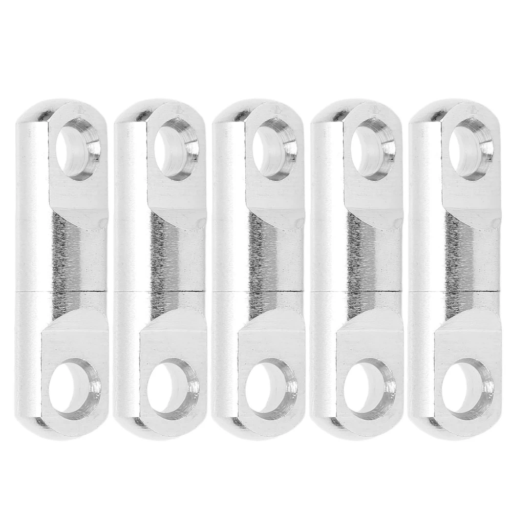 BuyWeek 5pcs/set Stainless Steel Column Type 360° Rotary Bearing Swivels Fishing Swivels Hook Connector7#