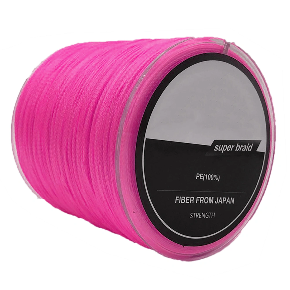 BuyWeek 300m PE Fishing Line Carp 4 Strands Braided Anti Bite Line Accessoey for Reservoir Lure Fishing Pink1.5