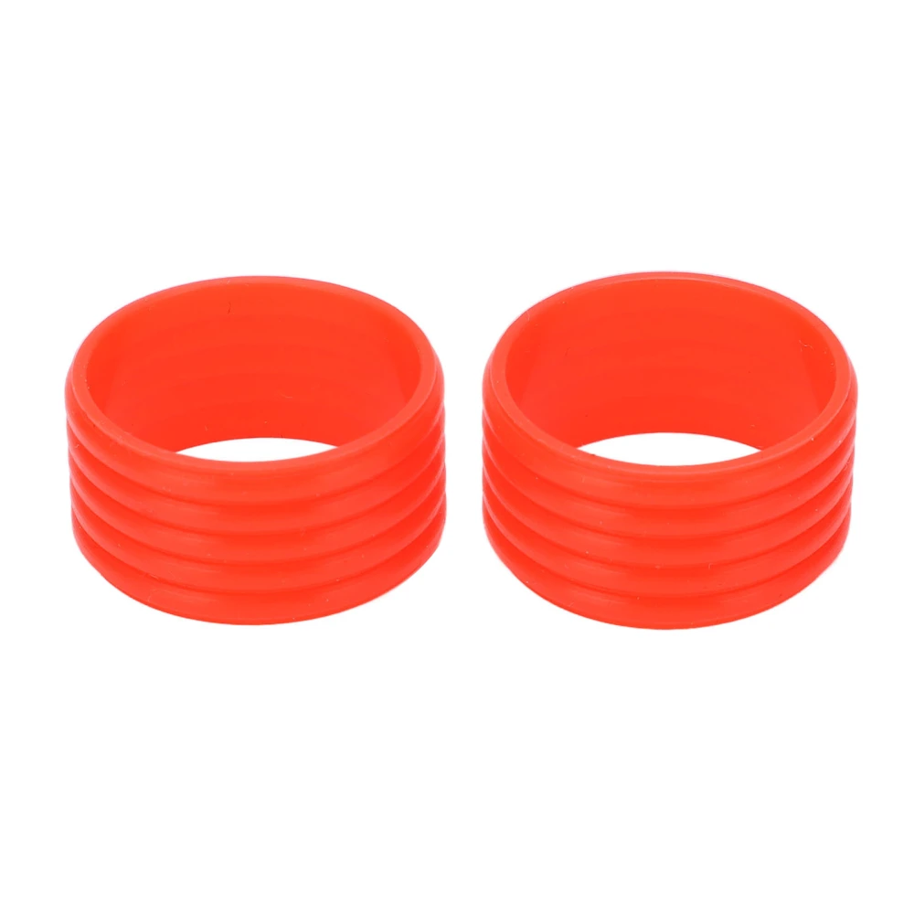 2pcs/set Tennis Racket Handle Silicone Ring Sweat Absorption Tennis Overgrip Fixing RingRed