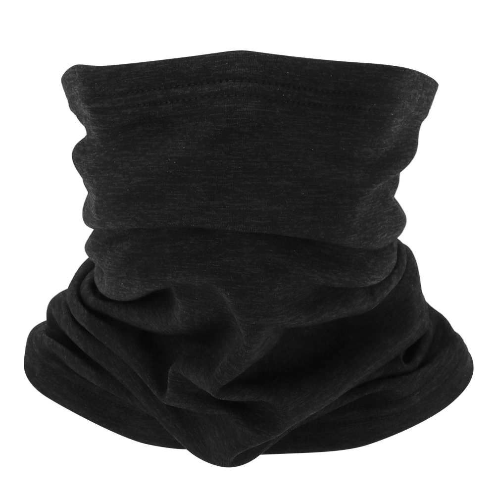 BuyWeek Winter Nylon Neck Warmer Multifunction Outdoor Sports Thicken Headwear Face Scarf for CyclingBlack