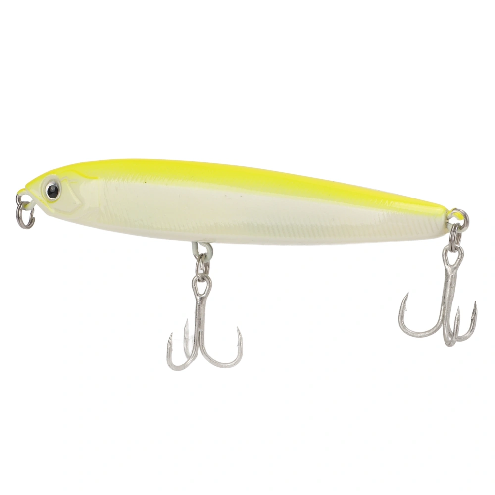 18g Plastic Hard Fishing Bait with 2 Barbs 3D Lifelike Eyes Long Throw Minnow Lures for Long Shot#2