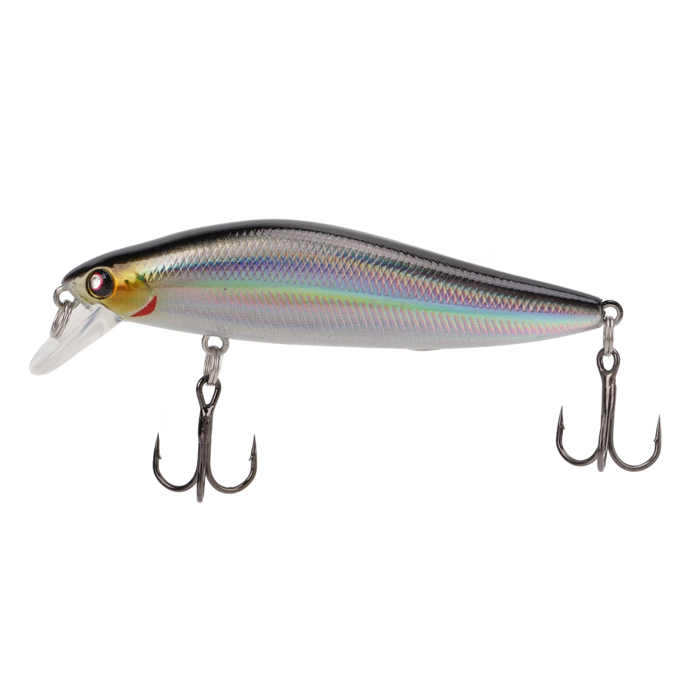 BuyWeek 10g Minnow Lure Anti Corrosion Fishing Hard Bait Artificial Fishing Tackles with 2 Barb HooksNo. 3