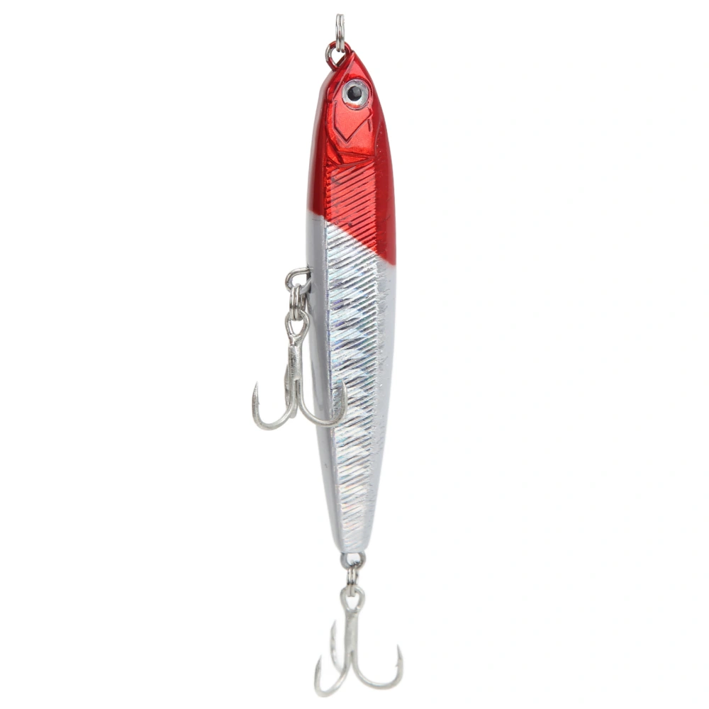 10g Artificial Minnow Baits Anti Corrosion Fishing Hard Lures Baits Fishing Tackles with 2 Barb HooksNo. 1