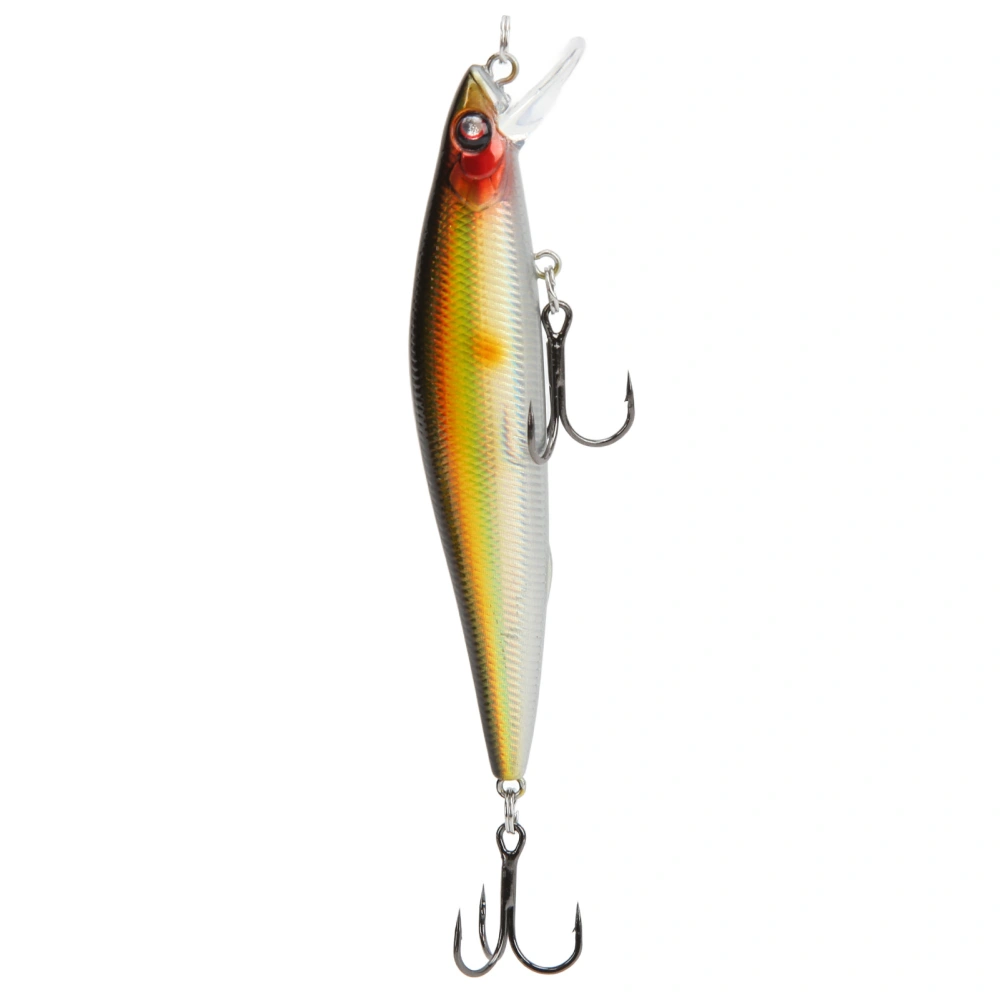 BuyWeek Simulation Hard Bait 15g Inshore Minnow Lure with 2 Hooks for Long Shot Saltwater Boat Fishing#5