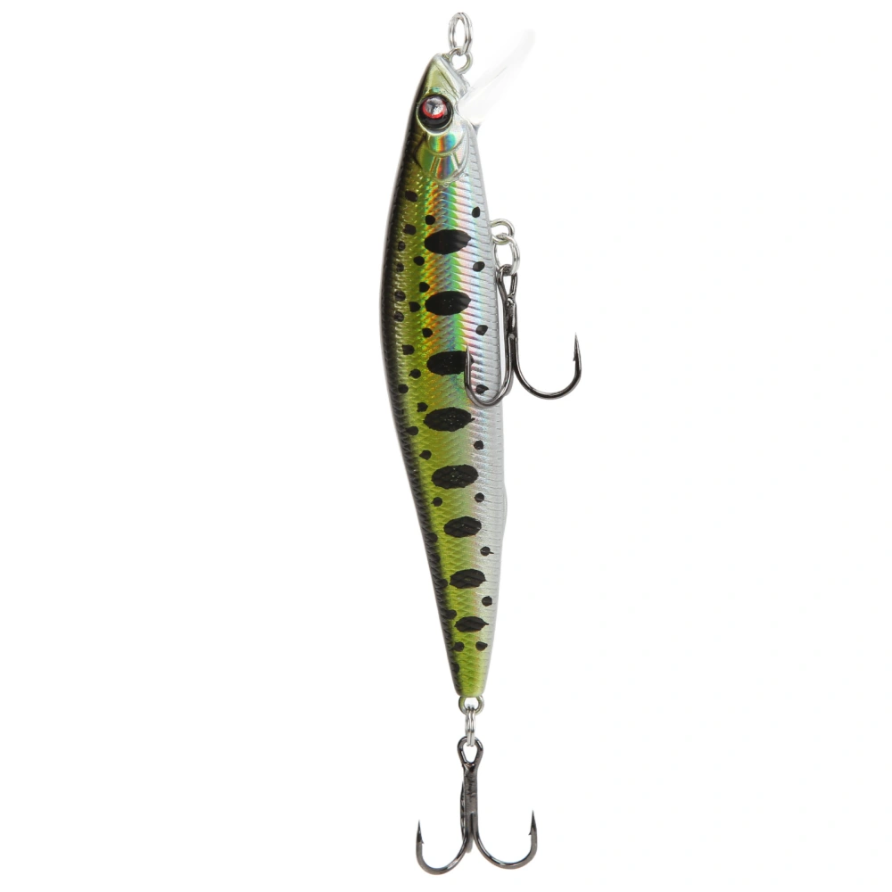 Simulation Hard Bait 15g Inshore Minnow Lure with 2 Hooks for Long Shot Saltwater Boat Fishing#4