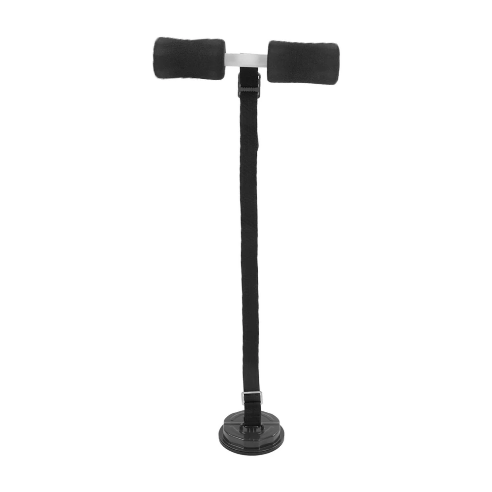 Floor Sit Up Bar Adjustable Sit Up Assistant Device Machine Abs Exerciser with Suction Cup for Abdominal Muscle ExerciseBlack