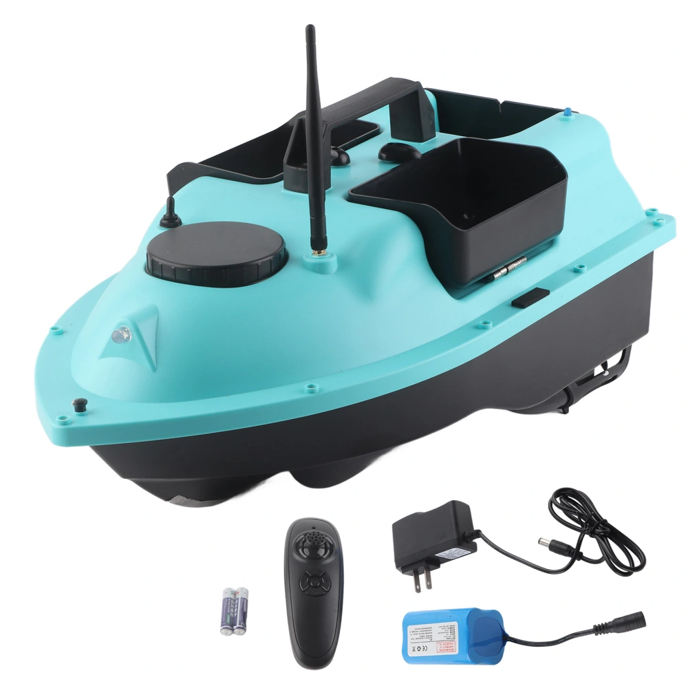 RC Fishing Bait Boat 300m Wireless Contorl 1kg Loading Fish Bait Lure Boat with 3 Bait Tanks for Large Water US Plug 100-240V