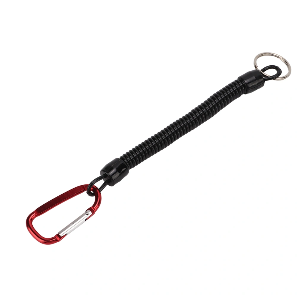 BuyWeek Retractable Spring Elastic Rope Security Gear Tool Anti Lost Keychain Fishing LanyardRed