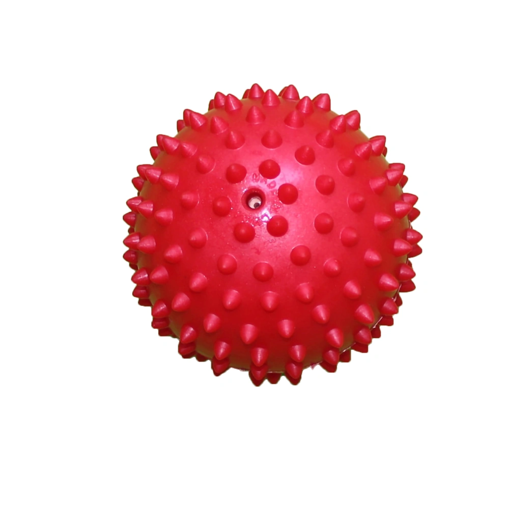 7.5cm PVC Spiky Hard Massage Ball Trigger Point Sport Hand Foot Pain Fasciitis RelieverRed