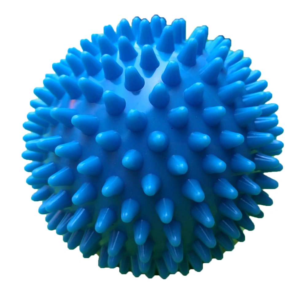 7.5cm PVC Spiky Hard Massage Ball Trigger Point Sport Hand Foot Pain Fasciitis RelieverSky Blue