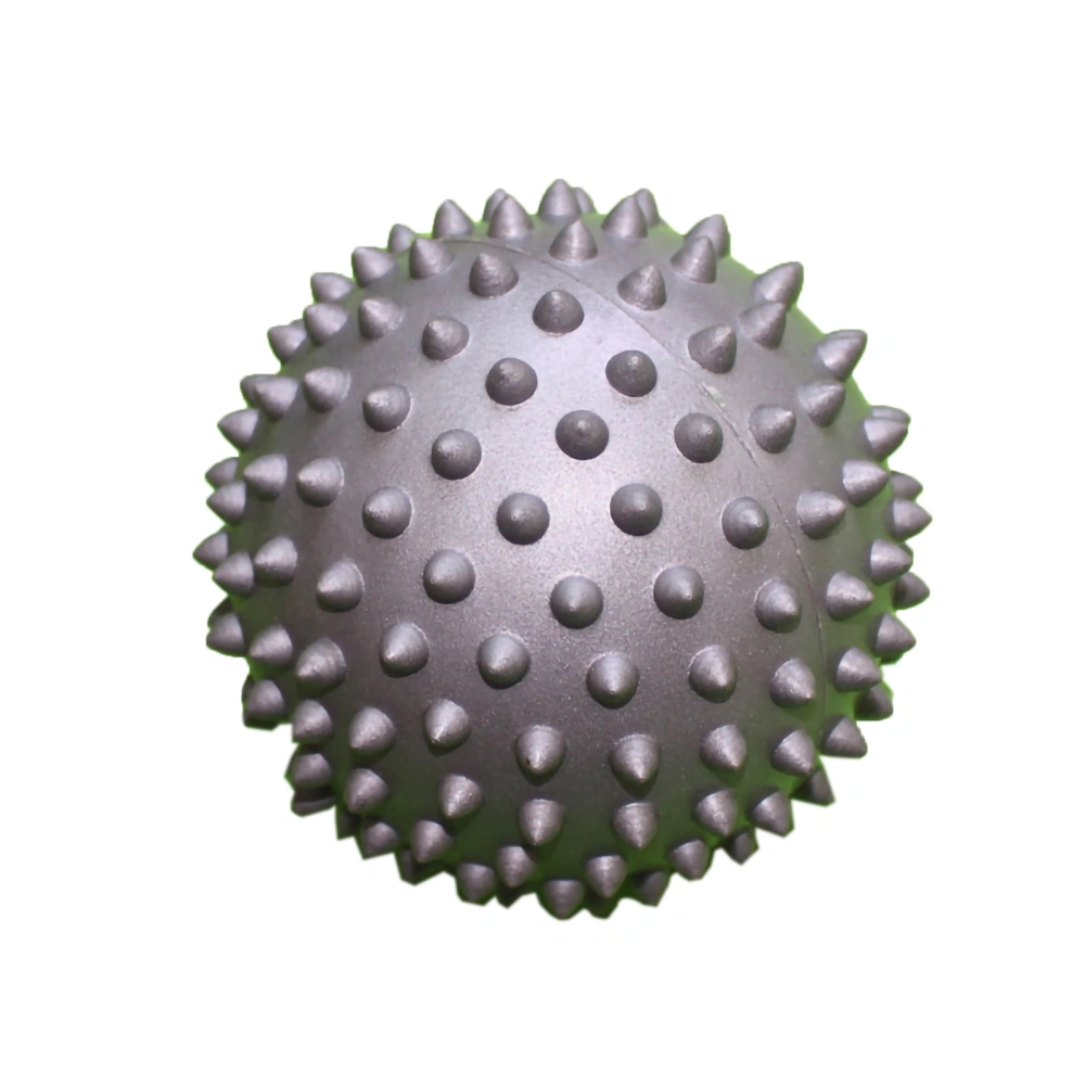 7.5cm PVC Spiky Hard Massage Ball Trigger Point Sport Hand Foot Pain Fasciitis RelieverGrey