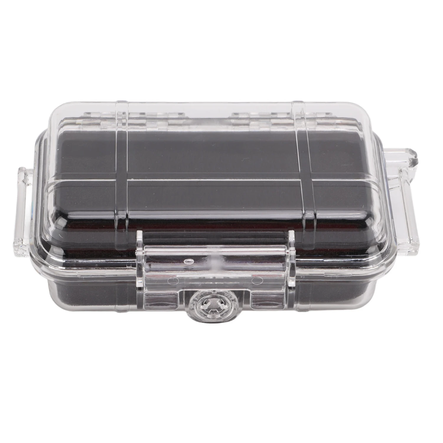 Plastic Shockproof Box with Shock Absorption Liner Outdoor Waterproof Airtight Case TransparentSmall Size