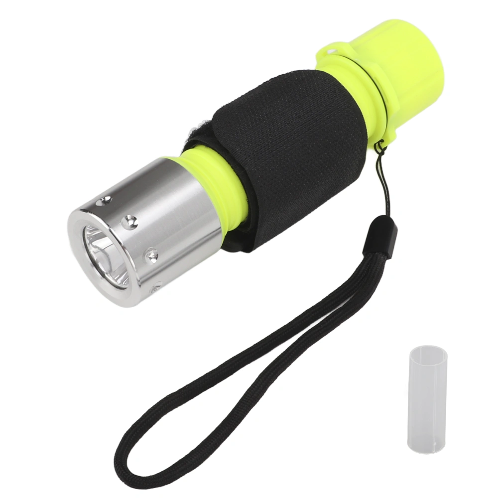 Dive Light LED IPX8 Waterproof Sturdy Aluminum Alloy Portable Lightweight Wide Application Waterproof Flashlight