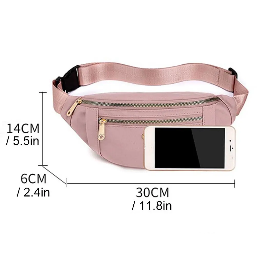 Fanny Pack for Women Waist Bag Casual Hands Free Wallets Waist Pack Phone Bag for Workout Traveling Running