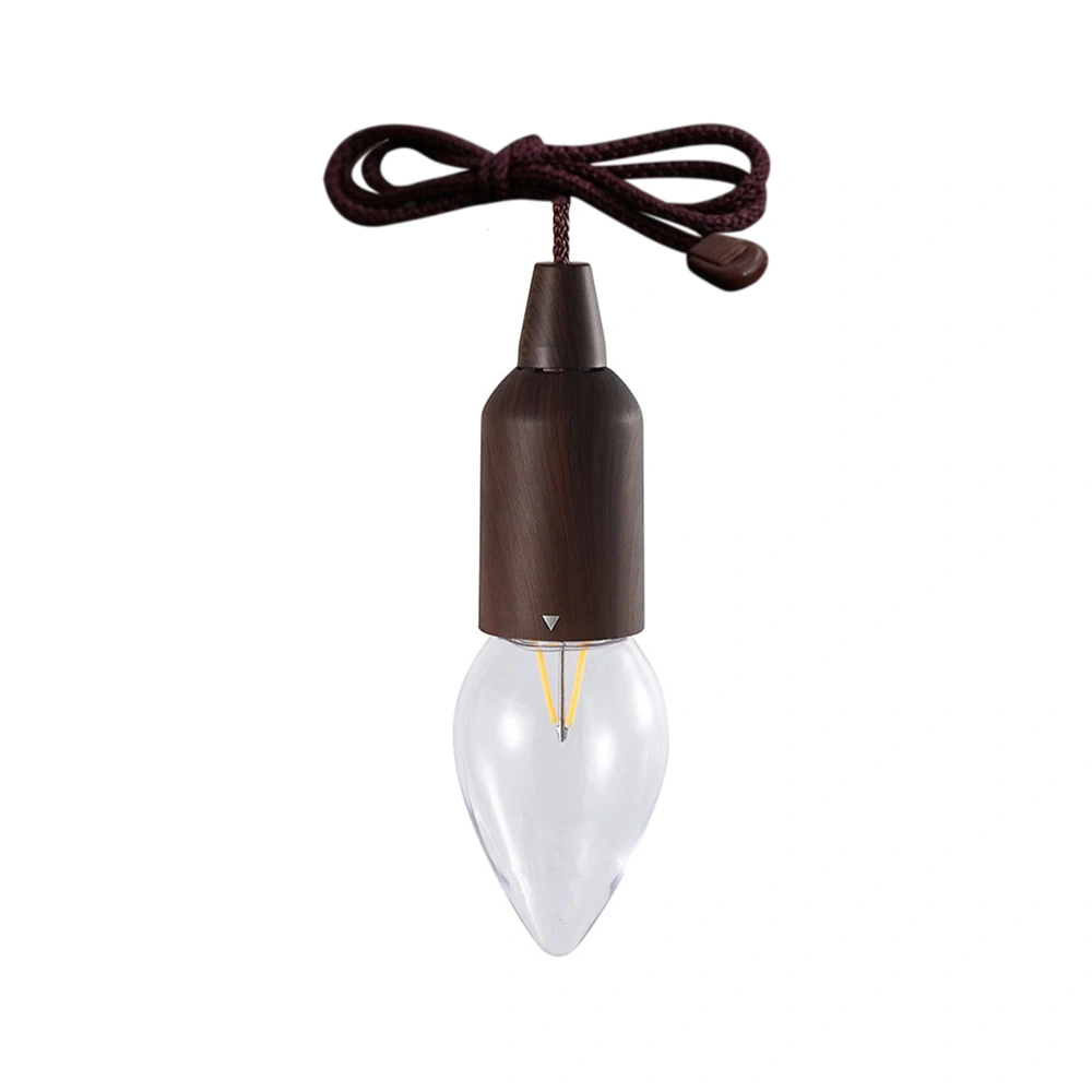 LED Pull Cord Light Bulb Portable Hanging Lantern Battery Operated for Indoor Outdoor Camping Room Decoration