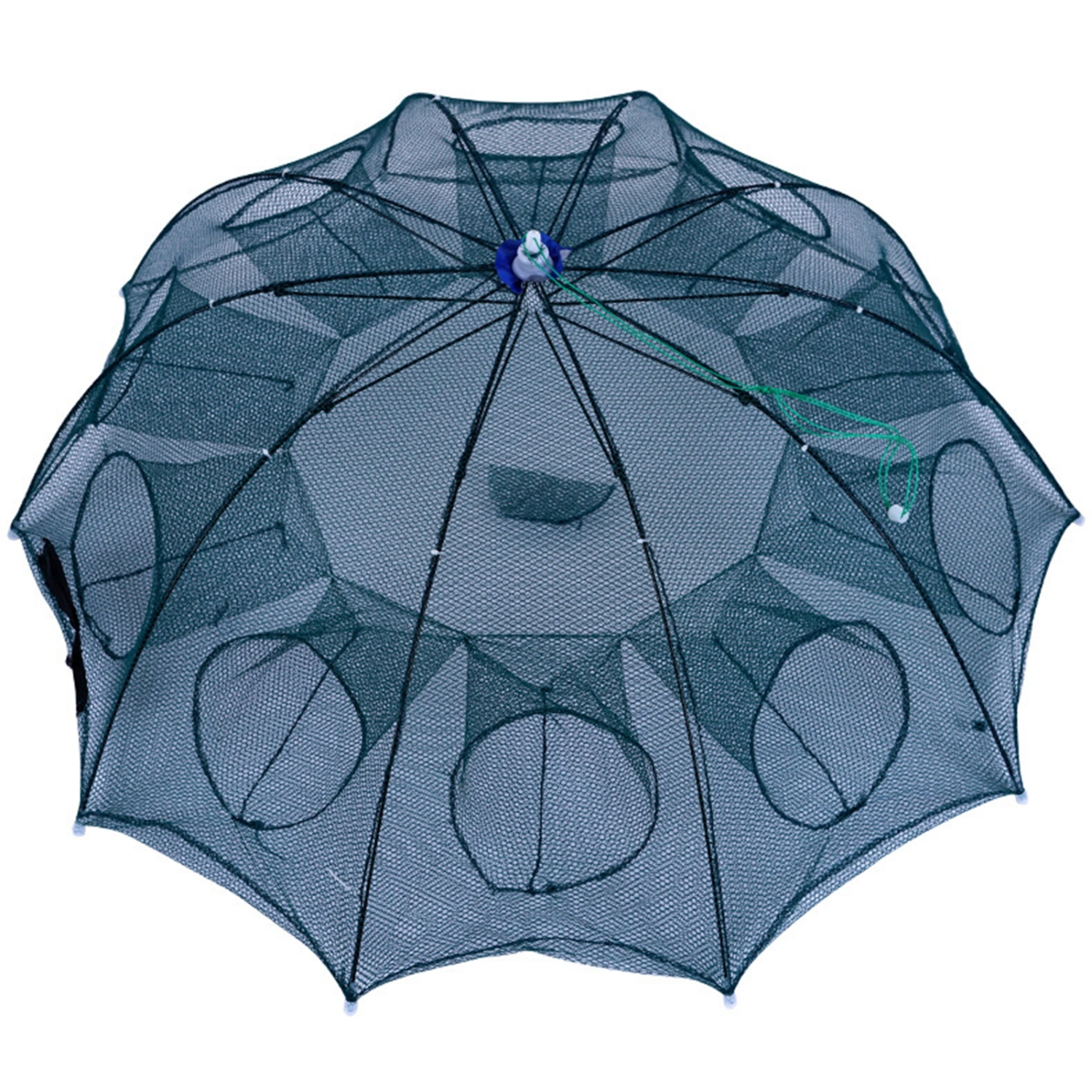 Fishing Bait Trap Foldable Fishing Net Automatic Shrimp Minnow Crab Net Trap Cage Fish Accessories10 Hole