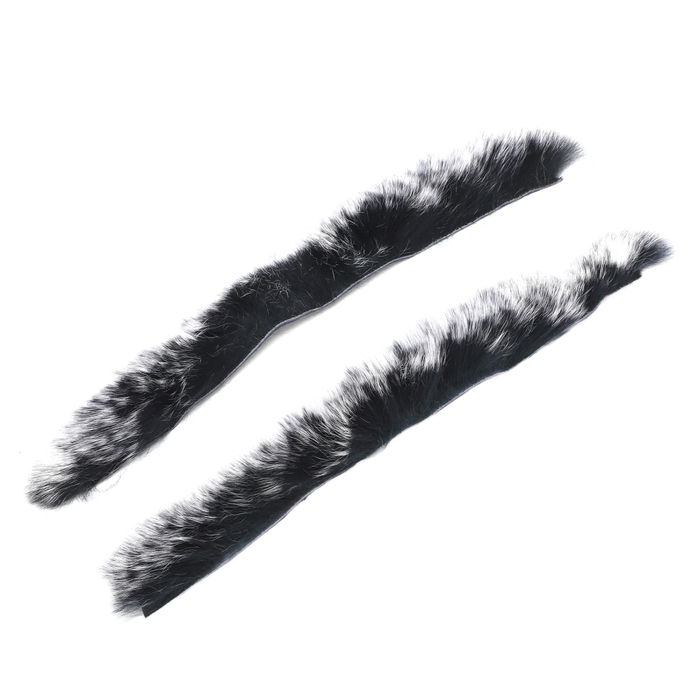 BuyWeek 2Pcs/Set Fur Bow String Silencer Traditional Style Archery Noise Dampener Outdoor Competition Shock Absorption