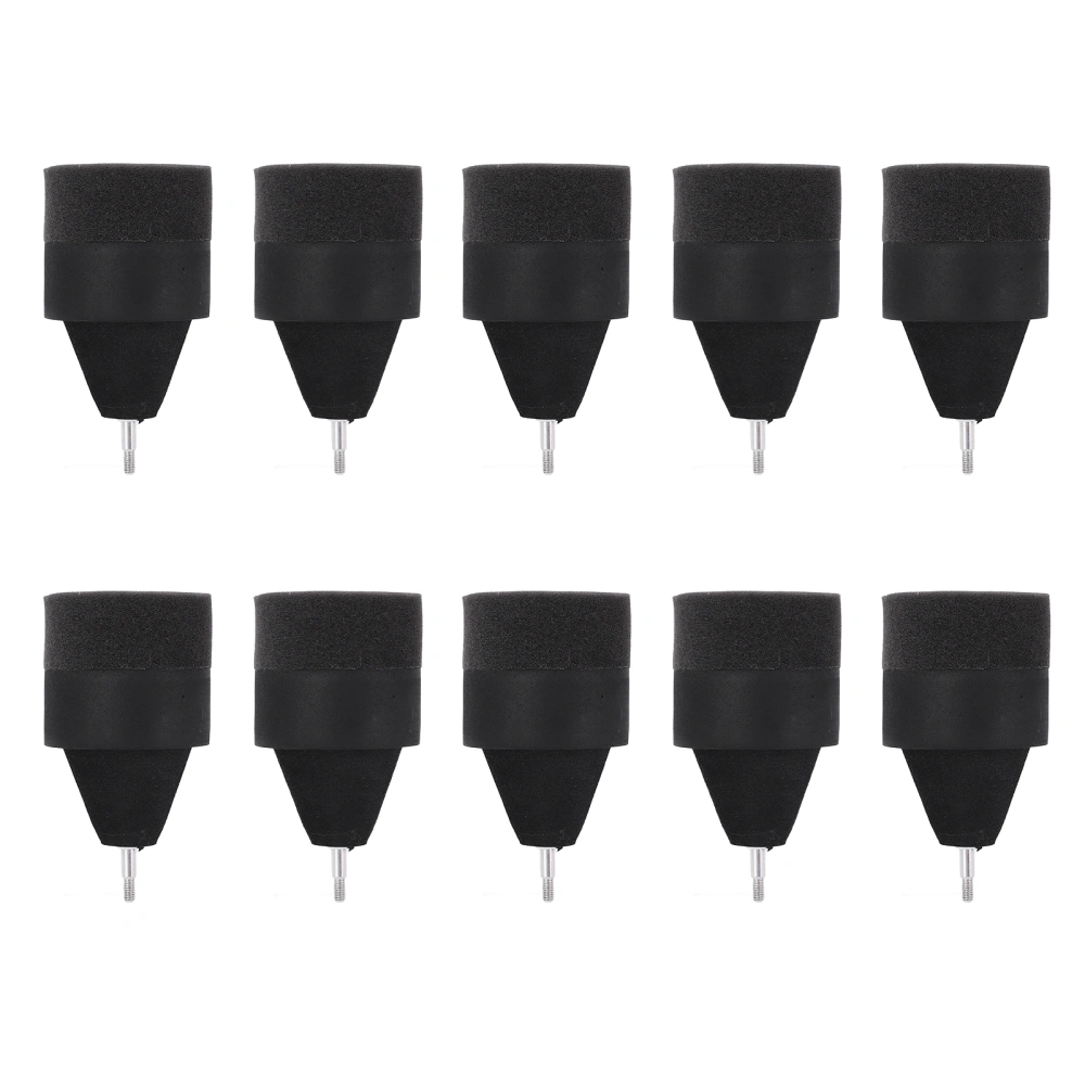 10pcs Sponge Arrowhead Safe Impact Absorbing Foam Tip Arrows for Outdoor Archery CS Game