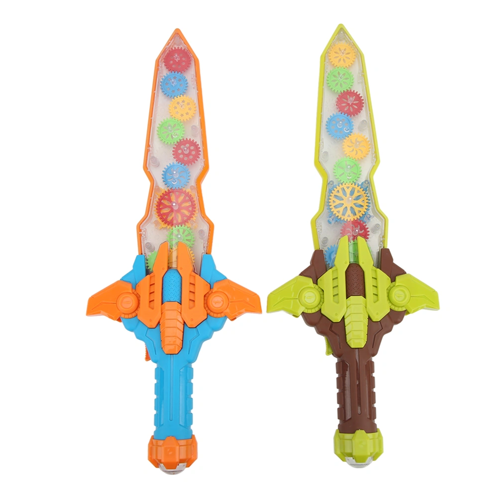 2PCS Children Plastic Sword Stage Performance LED Light Sound Effect Sword Model Toy