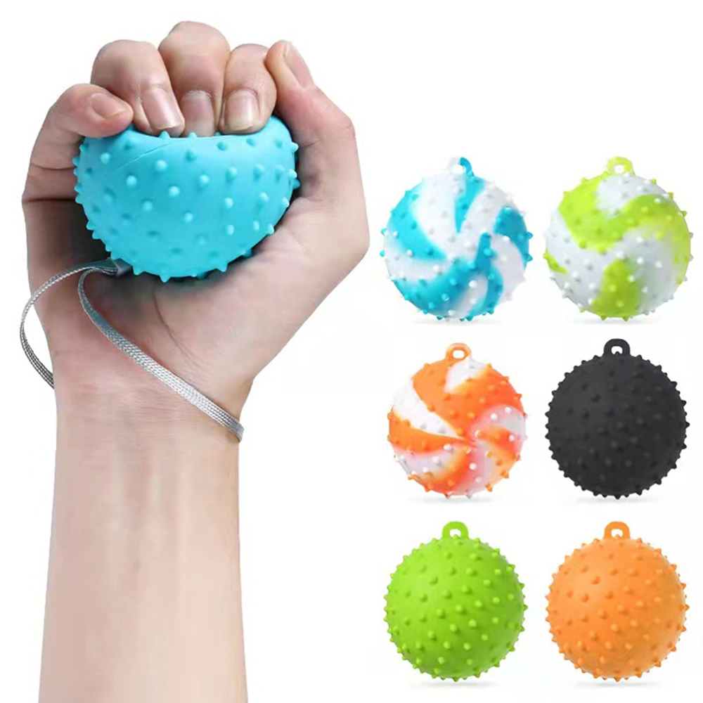 Fitness Massage Grip Ball Stress Relief Toy Hand Finger Exerciser Decompression Ball Fitness Equipment Random Color