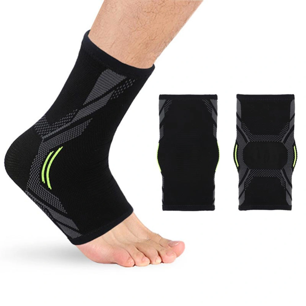 2Pcs Ankle Brace Knitted Stretch Compression Support Sleeve for Women Men Sports Fitness Running Sprained Ankle Joint Discomfort Plantar Fasciitis