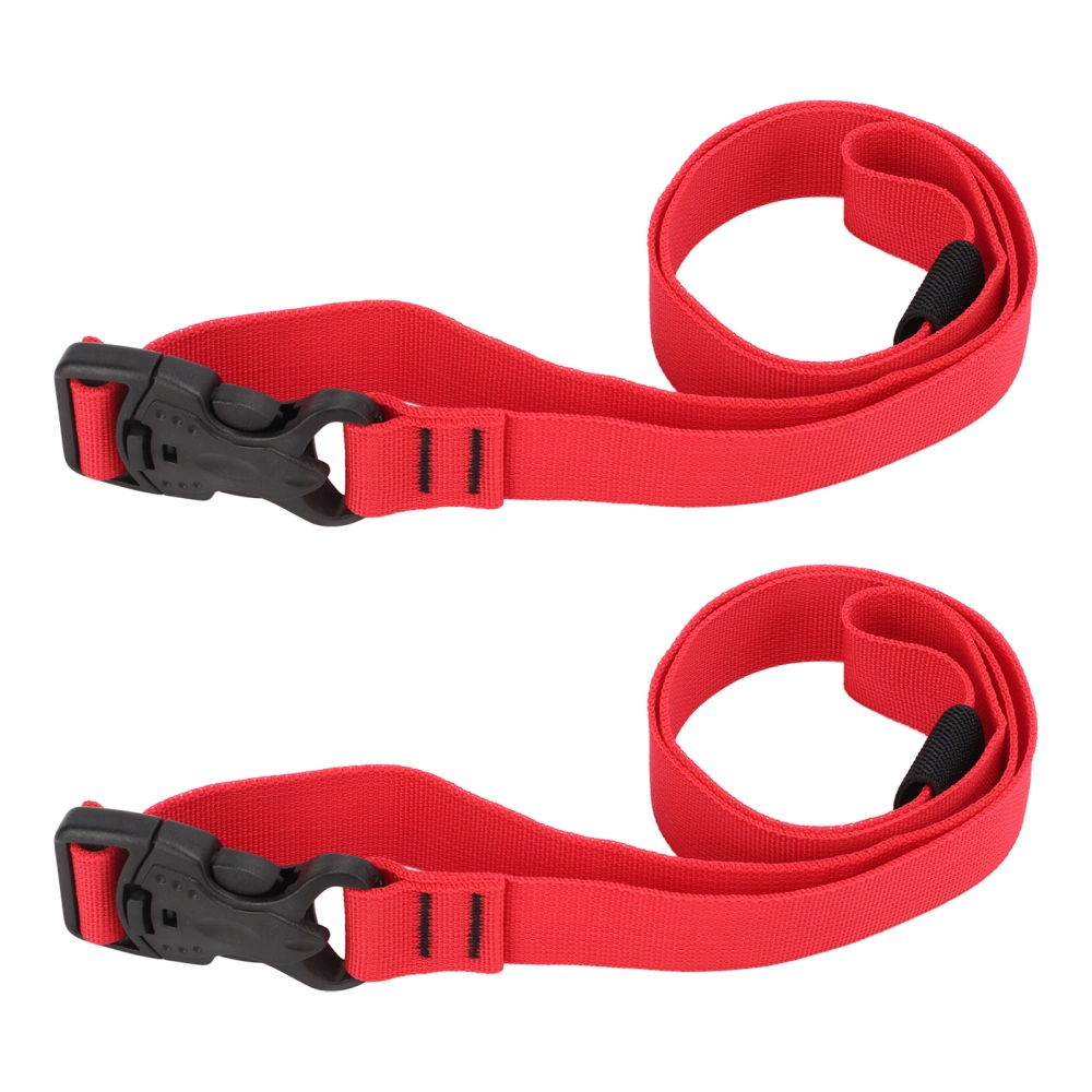 2pcs Strap Buckle Adjustable Quick Side Release Packing Strap with 2 Handles for Outdoor Camping Luggage1m / 39in