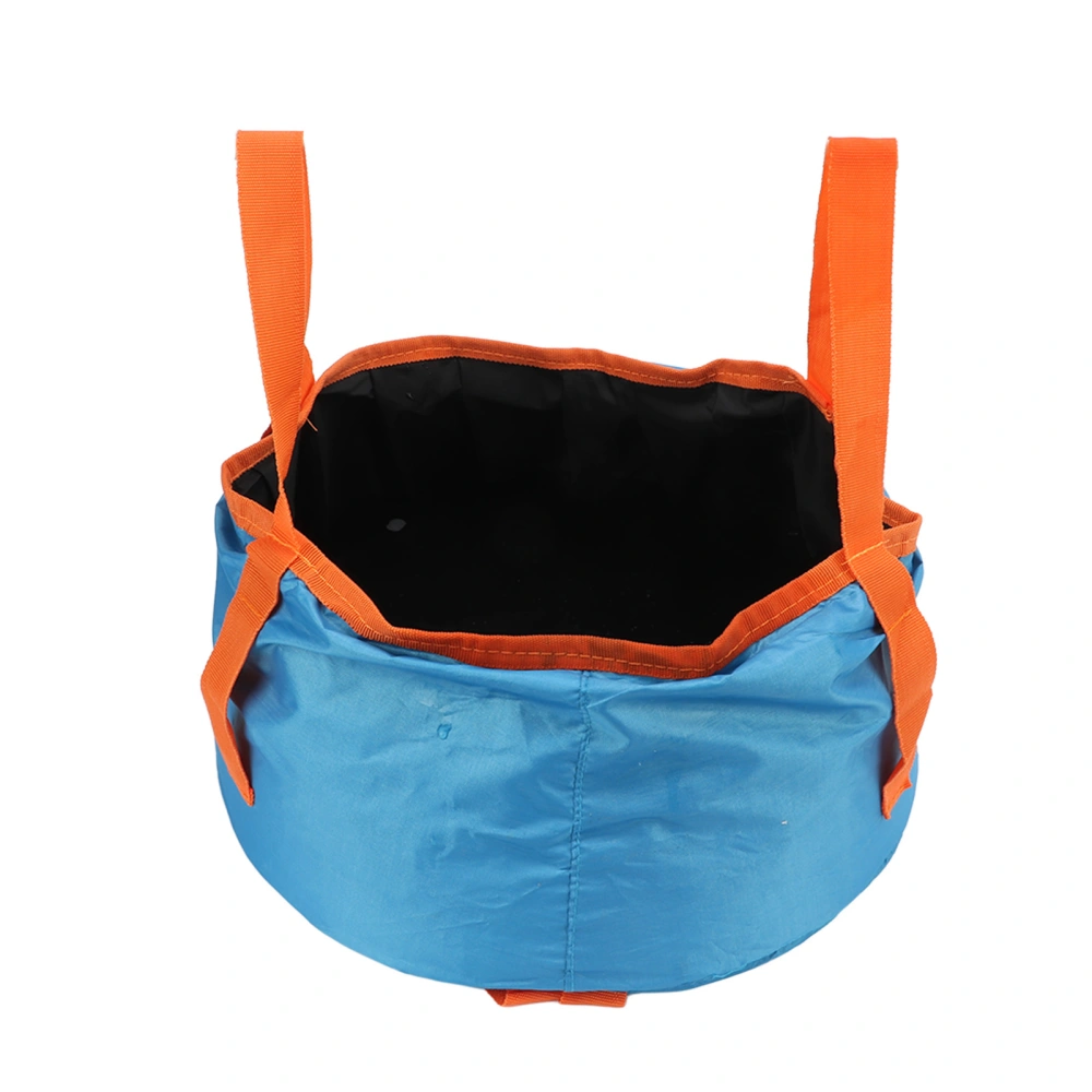 Collapsible Bucket with Handle Portable Folding Wash Basin Lightweight Water Container for Camping Hiking FishingBlue