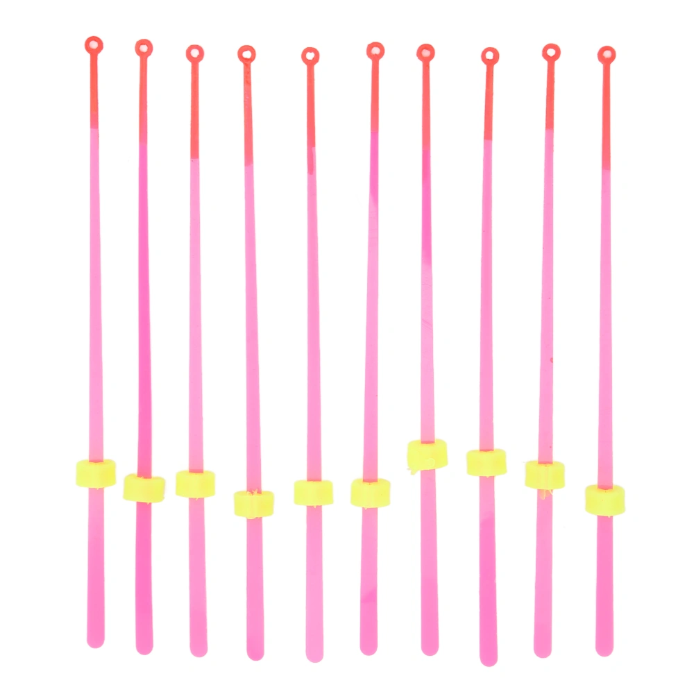 10Pcs Ice Fishing Rod Tip ABS Mini Top Section Fishing Tackle Extension Pole for Winter Fishing14cm