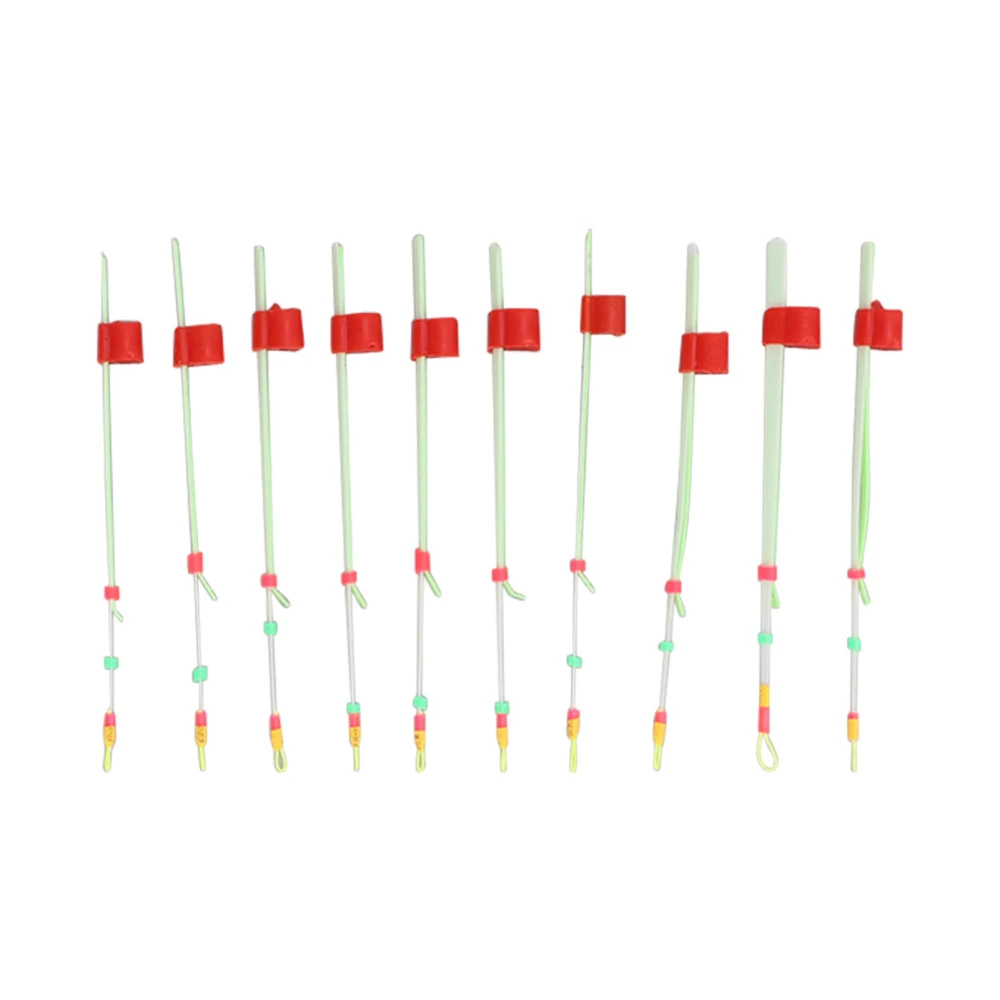 BuyWeek 10pcs Mini Ice Fishing Rod Top Tip Pole Front End for Winter Ice Fishing Accessories