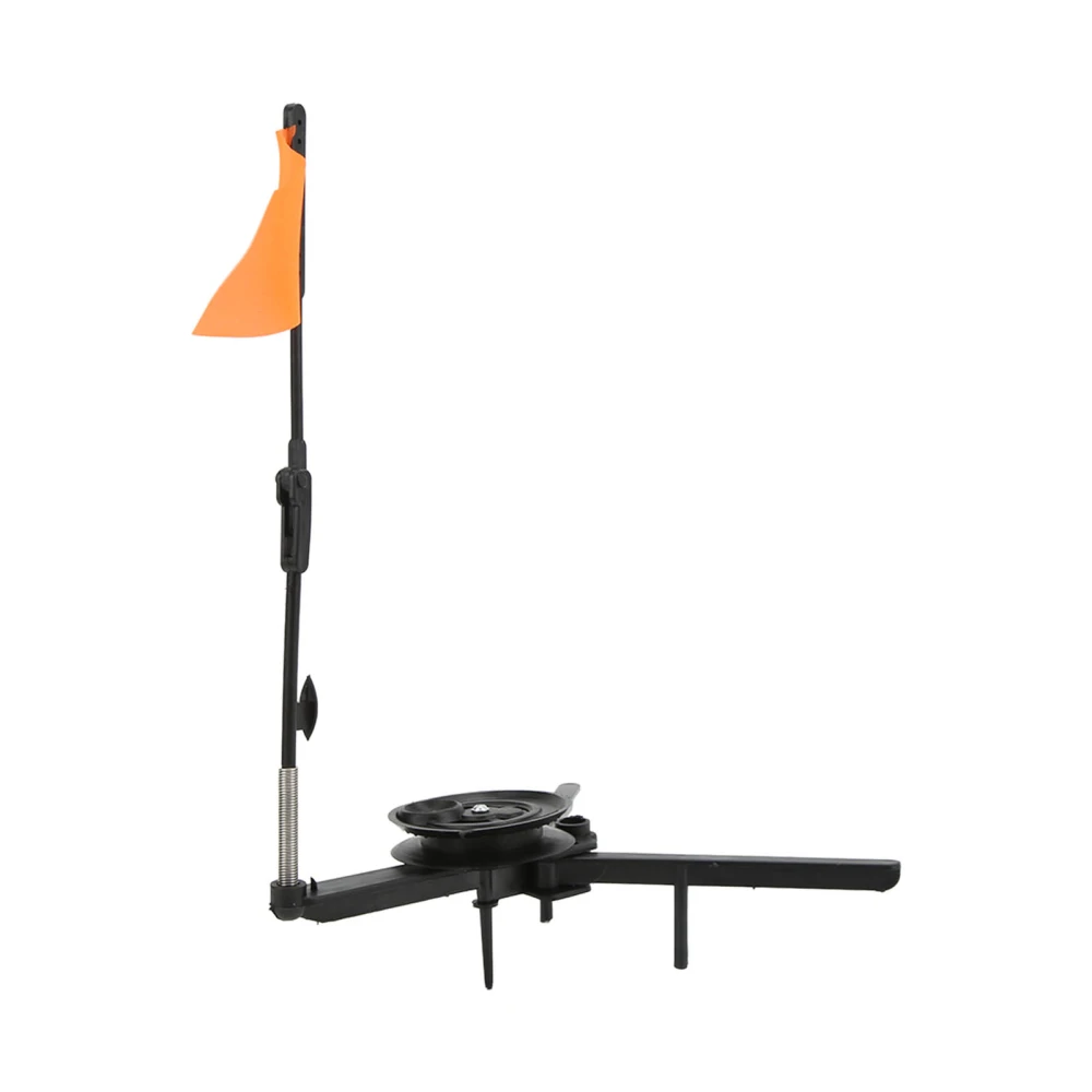 Ice Fishing Tip Up with Reel Triangle Base Foldable Winter Fishing Rod Flag Pole Accessories