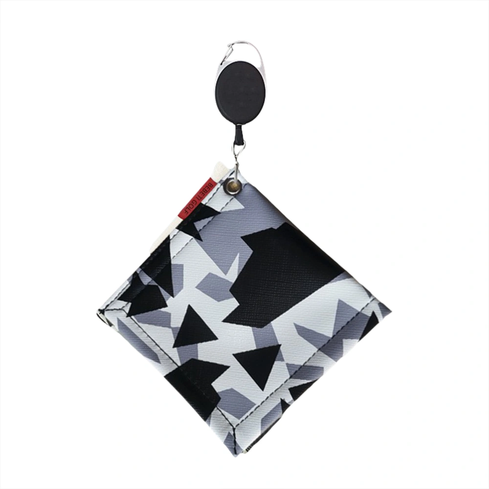 3 in 1 Ball Towel with Clip Tee Portable Retractable Camouflage Fleece Towel for Men Women Outdoor Sports ing