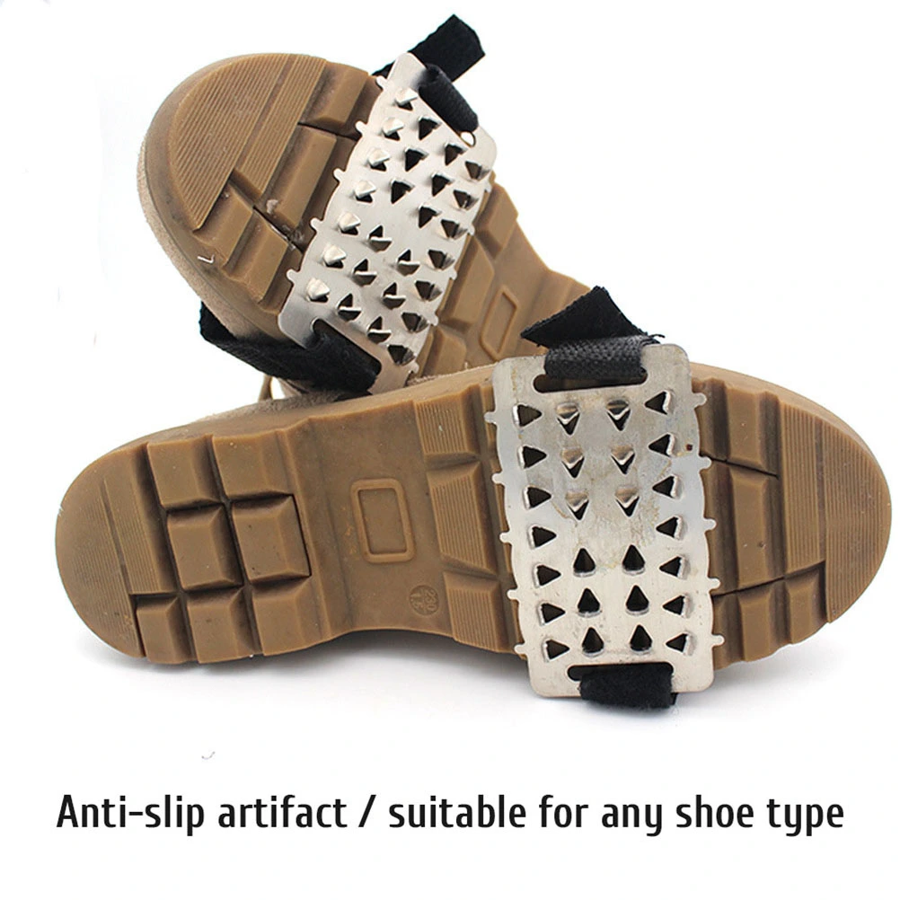 Ice Crampons Non Slip Ice Traction Cleats 26 Spikes Ice Cleats Shoes Boots Grips for Outdoor Walking on Snow and Ice Hiking Climbing Fishing