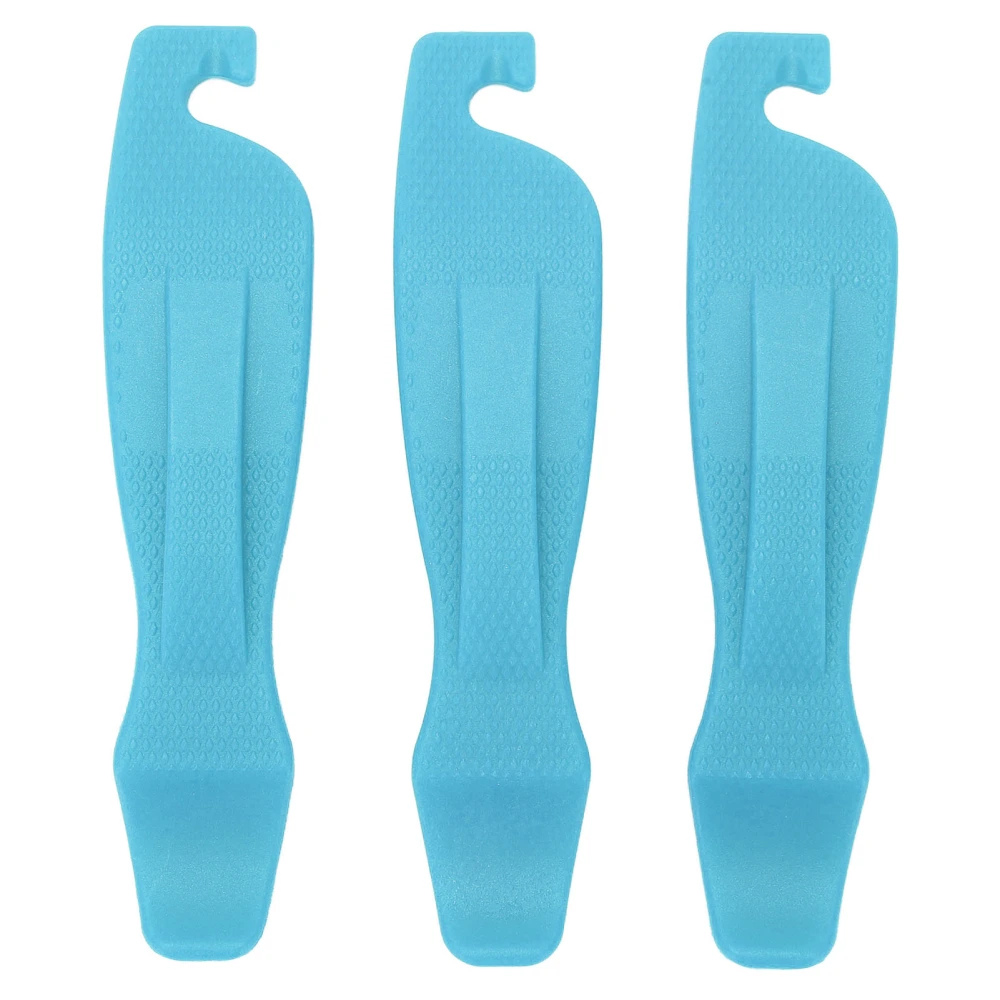 3PCS Bicycle Tire Pry Bar Nylon Tire Lever Anti Slip High Hardness Bike Tire Lever Repair ToolBlue